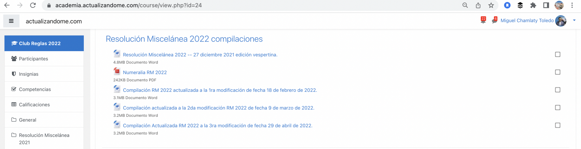 Compilaci N Actualizada Rm A La Ra Modificaci N De Fecha De