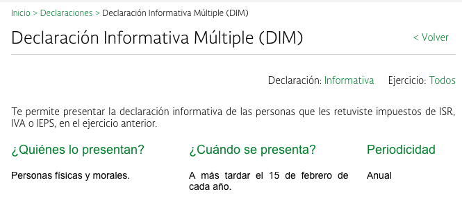 Anexos De La Declaración Informativa Múltiple ¿cuáles Se Presentan